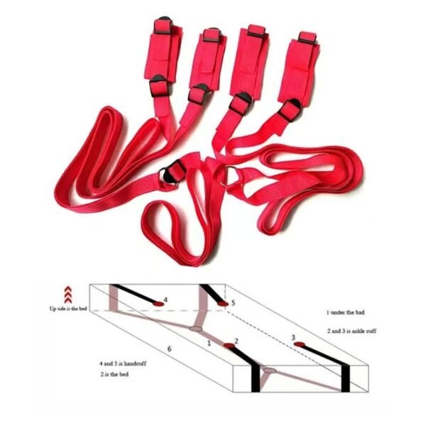 Couples Intimate Restraint Kit with Adjustable Bed Anchors (FDA-Certified) - Image 8