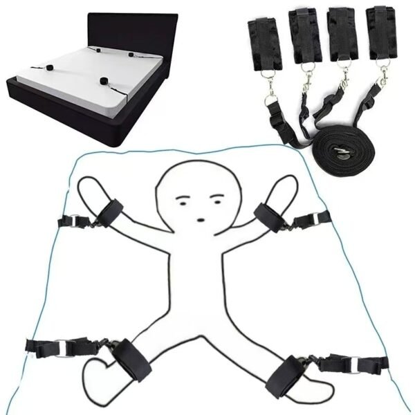 Couples Intimate Restraint Kit with Adjustable Bed Anchors (FDA-Certified) - Image 2