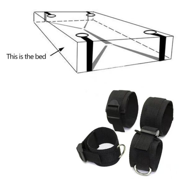 Couples Intimate Restraint Kit with Adjustable Bed Anchors (FDA-Certified) - Image 4