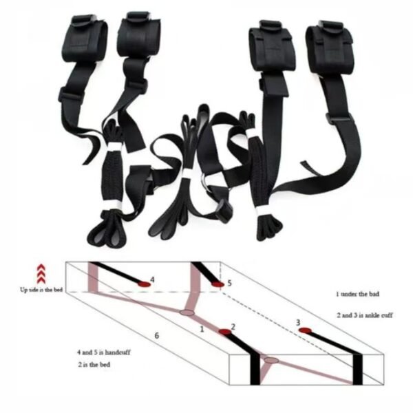 Couples Intimate Restraint Kit with Adjustable Bed Anchors (FDA-Certified) - Image 5