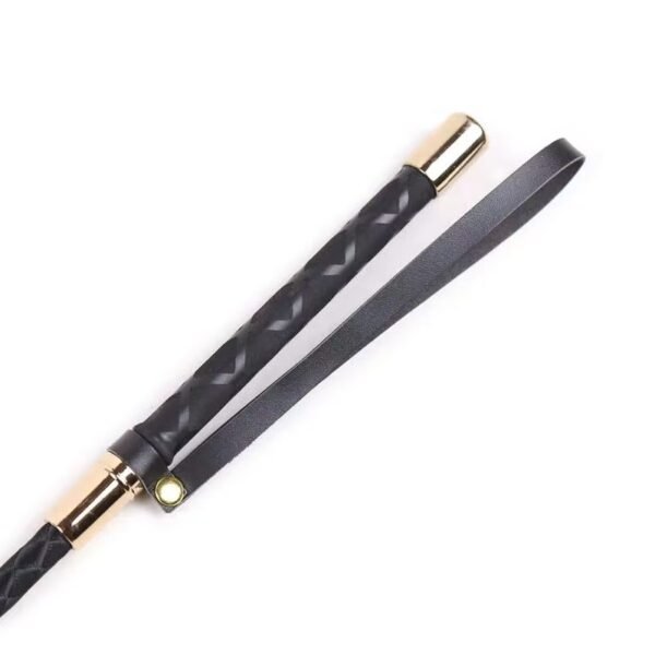 Certified PU Training Whip with Deluxe Black & Gold Design (FDA/RoHS Certified) - Image 4