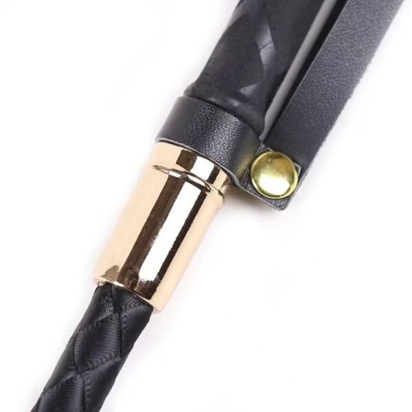 Certified PU Training Whip with Deluxe Black & Gold Design (FDA/RoHS Certified) - Image 5
